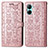 Leather Case Stands Fashionable Pattern Flip Cover Holder S03D for Realme C33 (2023)