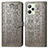 Leather Case Stands Fashionable Pattern Flip Cover Holder S03D for Realme C35