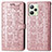 Leather Case Stands Fashionable Pattern Flip Cover Holder S03D for Realme C35