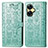 Leather Case Stands Fashionable Pattern Flip Cover Holder S03D for Realme C55