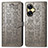 Leather Case Stands Fashionable Pattern Flip Cover Holder S03D for Realme C55