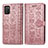 Leather Case Stands Fashionable Pattern Flip Cover Holder S03D for Samsung Galaxy A03s