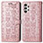 Leather Case Stands Fashionable Pattern Flip Cover Holder S03D for Samsung Galaxy A13 4G