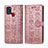 Leather Case Stands Fashionable Pattern Flip Cover Holder S03D for Samsung Galaxy A21s