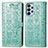 Leather Case Stands Fashionable Pattern Flip Cover Holder S03D for Samsung Galaxy A23 4G