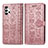 Leather Case Stands Fashionable Pattern Flip Cover Holder S03D for Samsung Galaxy A32 4G