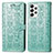 Leather Case Stands Fashionable Pattern Flip Cover Holder S03D for Samsung Galaxy A33 5G