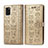 Leather Case Stands Fashionable Pattern Flip Cover Holder S03D for Samsung Galaxy A41