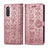 Leather Case Stands Fashionable Pattern Flip Cover Holder S03D for Samsung Galaxy A41 SC-41A