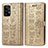 Leather Case Stands Fashionable Pattern Flip Cover Holder S03D for Samsung Galaxy A52s 5G