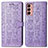 Leather Case Stands Fashionable Pattern Flip Cover Holder S03D for Samsung Galaxy F13 4G