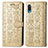 Leather Case Stands Fashionable Pattern Flip Cover Holder S03D for Samsung Galaxy M02