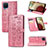 Leather Case Stands Fashionable Pattern Flip Cover Holder S03D for Samsung Galaxy M12