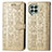 Leather Case Stands Fashionable Pattern Flip Cover Holder S03D for Samsung Galaxy M53 5G