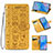 Leather Case Stands Fashionable Pattern Flip Cover Holder S03D for Samsung Galaxy Note 10 5G