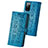 Leather Case Stands Fashionable Pattern Flip Cover Holder S03D for Samsung Galaxy S20 FE (2022) 5G