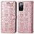 Leather Case Stands Fashionable Pattern Flip Cover Holder S03D for Samsung Galaxy S20 FE (2022) 5G