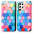 Leather Case Stands Fashionable Pattern Flip Cover Holder S03D for Samsung Galaxy S22 Ultra 5G