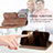 Leather Case Stands Fashionable Pattern Flip Cover Holder S03D for Samsung Galaxy S24 Plus 5G