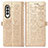 Leather Case Stands Fashionable Pattern Flip Cover Holder S03D for Samsung Galaxy Z Fold3 5G