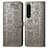 Leather Case Stands Fashionable Pattern Flip Cover Holder S03D for Sony Xperia 1 III