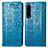 Leather Case Stands Fashionable Pattern Flip Cover Holder S03D for Sony Xperia 1 IV Blue