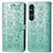 Leather Case Stands Fashionable Pattern Flip Cover Holder S03D for Sony Xperia 1 V