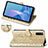 Leather Case Stands Fashionable Pattern Flip Cover Holder S03D for Sony Xperia 10 III SO-52B