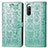 Leather Case Stands Fashionable Pattern Flip Cover Holder S03D for Sony Xperia 10 V Green