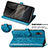 Leather Case Stands Fashionable Pattern Flip Cover Holder S03D for Sony Xperia Ace II SO-41B