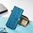 Leather Case Stands Fashionable Pattern Flip Cover Holder S03D for Vivo iQOO Z3 5G