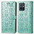 Leather Case Stands Fashionable Pattern Flip Cover Holder S03D for Vivo T1 5G India