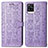 Leather Case Stands Fashionable Pattern Flip Cover Holder S03D for Vivo V20 (2021)