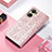 Leather Case Stands Fashionable Pattern Flip Cover Holder S03D for Vivo Y02S