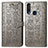 Leather Case Stands Fashionable Pattern Flip Cover Holder S03D for Vivo Y11