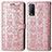 Leather Case Stands Fashionable Pattern Flip Cover Holder S03D for Vivo Y12G