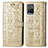 Leather Case Stands Fashionable Pattern Flip Cover Holder S03D for Vivo Y21