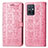 Leather Case Stands Fashionable Pattern Flip Cover Holder S03D for Vivo Y30 5G