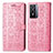 Leather Case Stands Fashionable Pattern Flip Cover Holder S03D for Vivo Y76 5G