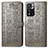 Leather Case Stands Fashionable Pattern Flip Cover Holder S03D for Xiaomi Mi 11i 5G (2022) Gray