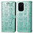 Leather Case Stands Fashionable Pattern Flip Cover Holder S03D for Xiaomi Mi 11i 5G Green