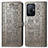 Leather Case Stands Fashionable Pattern Flip Cover Holder S03D for Xiaomi Mi 11T 5G Gray