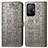 Leather Case Stands Fashionable Pattern Flip Cover Holder S03D for Xiaomi Mi 11T Pro 5G Gray