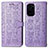 Leather Case Stands Fashionable Pattern Flip Cover Holder S03D for Xiaomi Mi 11X 5G Purple