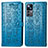 Leather Case Stands Fashionable Pattern Flip Cover Holder S03D for Xiaomi Mi 12T 5G Blue