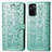 Leather Case Stands Fashionable Pattern Flip Cover Holder S03D for Xiaomi Poco M5S Green