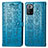 Leather Case Stands Fashionable Pattern Flip Cover Holder S03D for Xiaomi Poco X3 GT 5G Blue