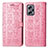 Leather Case Stands Fashionable Pattern Flip Cover Holder S03D for Xiaomi Poco X4 GT 5G Pink