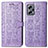 Leather Case Stands Fashionable Pattern Flip Cover Holder S03D for Xiaomi Poco X4 GT 5G Purple