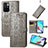 Leather Case Stands Fashionable Pattern Flip Cover Holder S03D for Xiaomi Redmi 10 (2022)